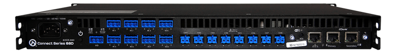 LEA CS88D, 8 Channel x 80 W @ 4ohm, 8ohm, 70V and 100V per channel. Dante Connect