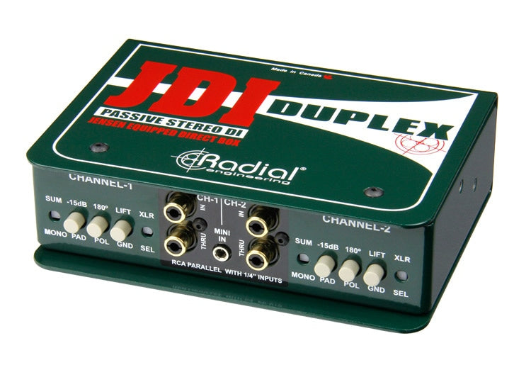 Radial JDI Duplex Premium Stereo Passive DI