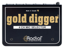 Radial Gold Digger 4-Channel Mic Selector
