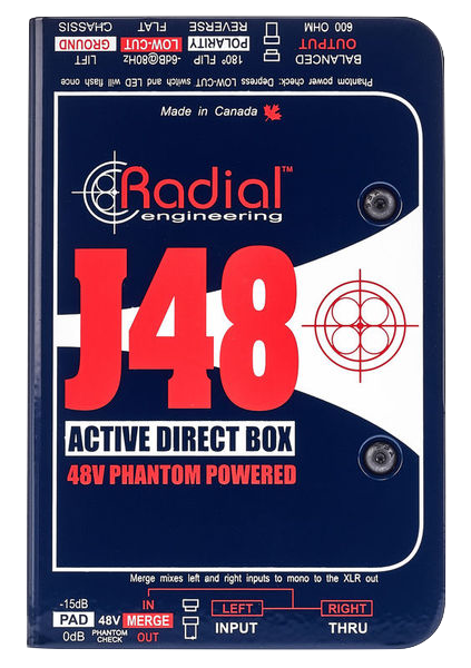 Radial Engineering J48 Premium Active mono DI box