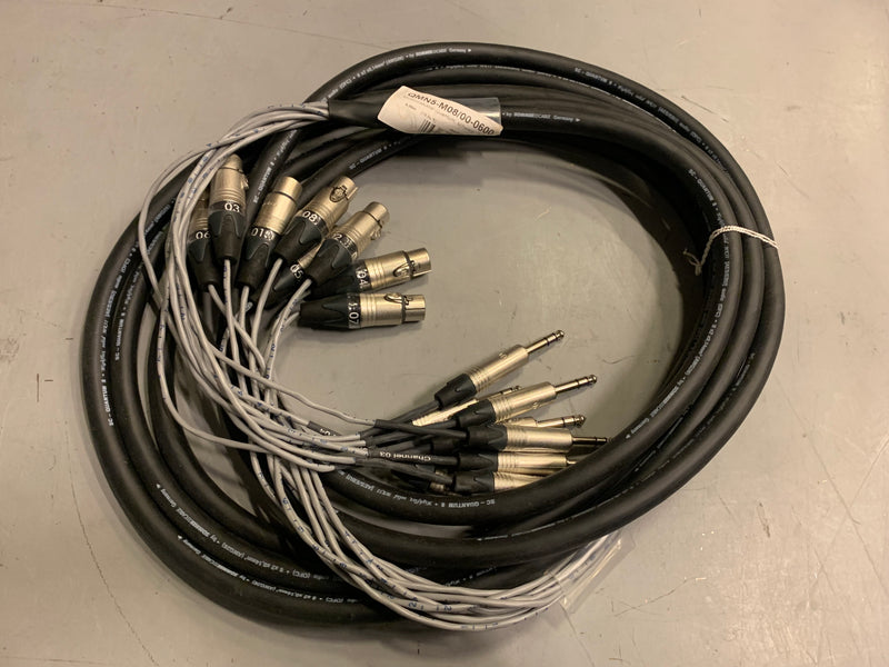 Sommer Cable -viuhka, Neutrik stereo 6,3mm | Neutrik naaras XLR -liittimet, pituus 6m