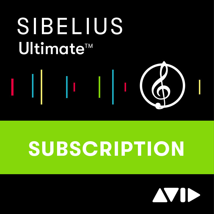 Sibelius | Ultimate 1-Year Subscription TRADE-UP from full versions of Finale, Encore, Mosaic or Notion. Proof of qualification required