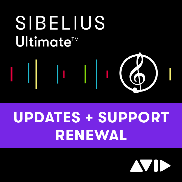 Sibelius | Ultimate 1-Year Software Updates + Support Plan RENEWAL