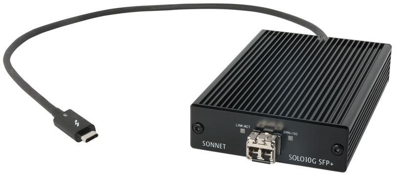 Sonnet Solo10G Thunderbolt 3 SFP+ 10Gb Ethernet Adapter (SFP+ included)